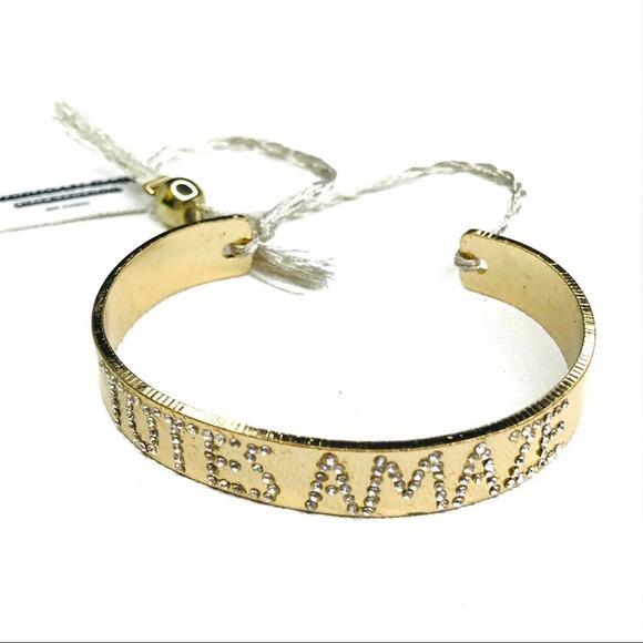 3/$30 American Eagle | Gold Rhinestone Totes Amaze Bracelet - Picture 1 of 5